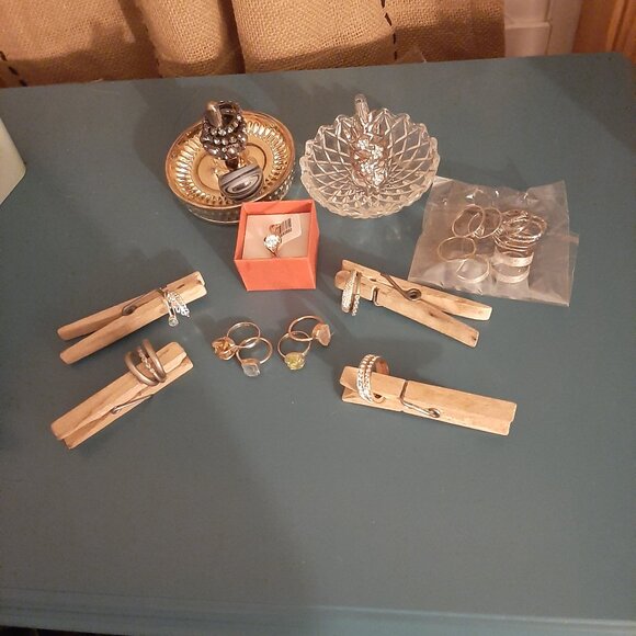 Jewelry - SILVER & ROUGH-CUT GEMSTONES RINGS & HOLDERS & EARRINGS